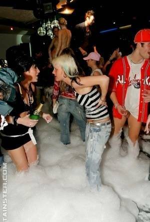 Adorable babes and horny guys are into hardcore foam sex party on justmyfans.pics