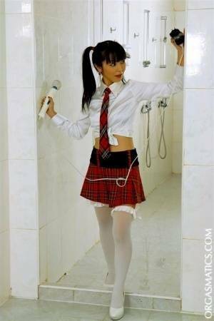 Japanese school girl and her white ESL teacher engage in lesbian sex - Japan on justmyfans.pics