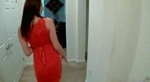 Sweet brunette Jasmine Delatori strips in bathroom to expose even sweeter ass on justmyfans.pics