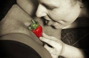 Mature lesbian Mollie Foxxx and her lover use strawberries during foreplay on justmyfans.pics
