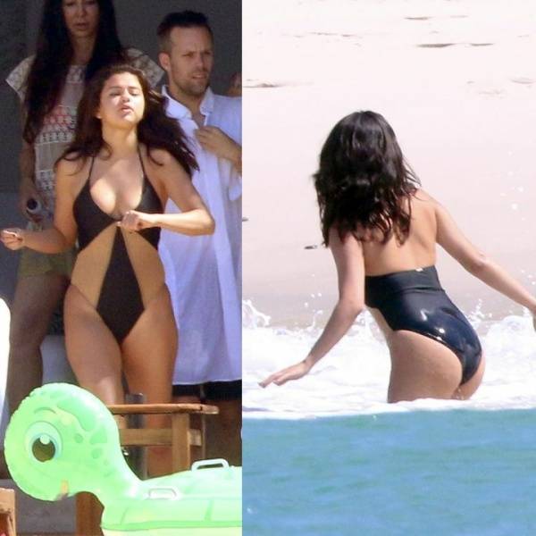 Selena Gomez Sexy Paparazzi One-Piece Swimsuit Set Leaked - Usa on justmyfans.pics