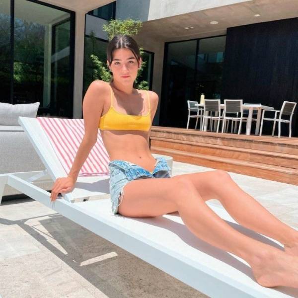 Charli D’Amelio Poolside Bikini Strip Posing Set  - Usa on justmyfans.pics