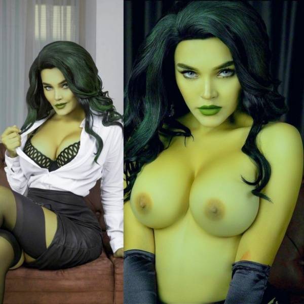 Kalinka Fox She-Hulk Cosplay Patreon Set  - Russia - Usa on justmyfans.pics