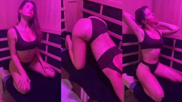 Amanda Cerny Bikini Sauna Stretching OnlyFans Video Leaked on justmyfans.pics