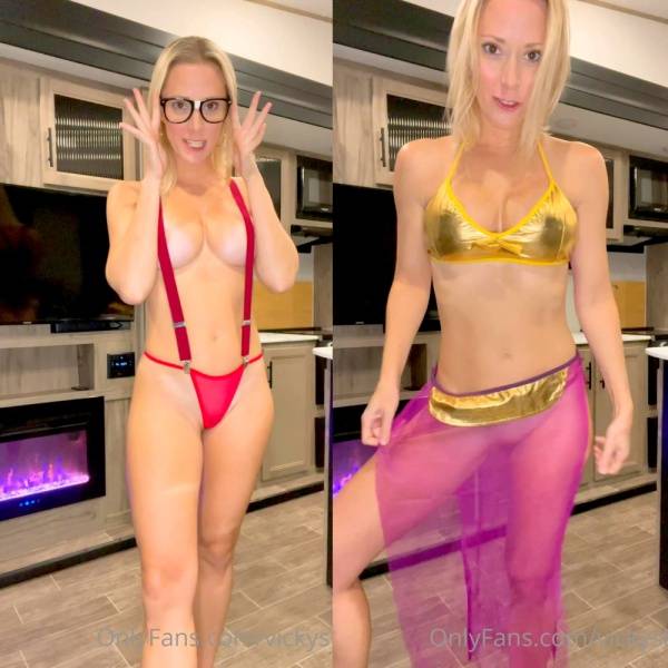 Vicky Stark Nude Sheer Costumes Try On  Video on justmyfans.pics
