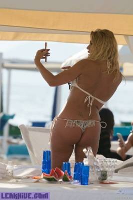 Leaked Valeria Marini Sunbathing In Thong Bikini On A Beach on justmyfans.pics