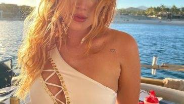 Bella Thorne Looks Hot in a White Bikini on justmyfans.pics