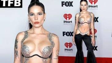 Halsey Flaunts Her Sexy Tits at the iHeartRadio Music Awards - fapfappy.com