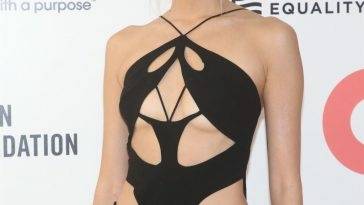 Soo Joo Park Shows Off Her Sexy Tits at the 30th Annual Elton John AIDS Foundation Academy Viewing Party - fapfappy.com