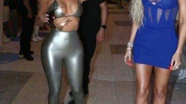 Kim Kardashian and Her Sister Khloe Wear Risque Outfits at Kim 19s SKIMS Shop in Miami on justmyfans.pics