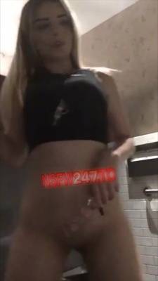 Lana Banks public toilet standing masturbating snapchat premium xxx porn videos on justmyfans.pics