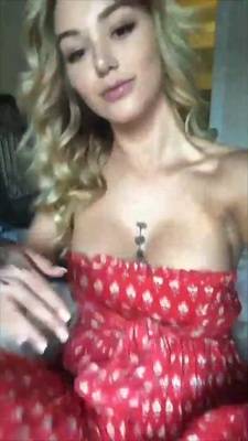 Heidi Grey red dress pussy fingering & dildo masturbating snapchat premium xxx porn videos - manythots.com