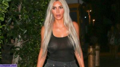 Kim Kardashian showing off her tits in Santa Monica - leakhive.com