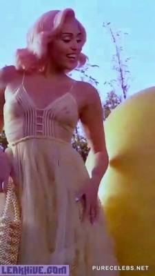  Miley Cyrus See Through Vogue Easter Calendar (2018) on justmyfans.pics
