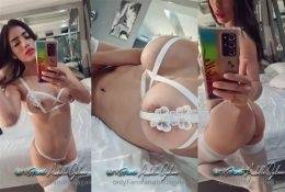 Anabella Galeano Lewd White Lingerie Tease Video on justmyfans.pics