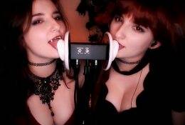 AftynRose ASMR Twin Ear Licking & Biting Babes Video on justmyfans.pics