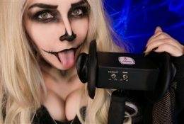KittyKlaw ASMR Skeleton Licking & Mouth Sounds on justmyfans.pics