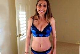 Christina Khalil Sexy Blue Bikini Try On Patreon Video on justmyfans.pics