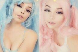 Belle Delphine Blue & Pink hair Snapchat Photoshoot on justmyfans.pics