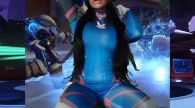 Pinupbaby DVA cosplay so naughty costume gamer girl XXX porn videos on justmyfans.pics
