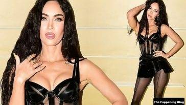 Megan Fox Poses in a Sexy Outfit at the Jimmy Choo X Mugler Collaboration Event in LA - fapfappy.com