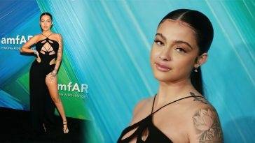 Malu Trevejo Looks Hot in a Black Dress at the amfAR Gala in WeHo on justmyfans.pics