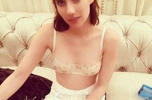 Emma Roberts In Lingerie For "Little Italy" - Italy on justmyfans.pics