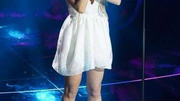 Ana Mena Shows Off Her Sexy Legs as She Performs on Stage at 72 Sanremo Music Festival - fapfappy.com