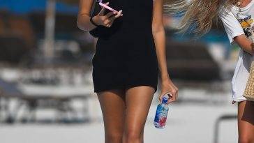 Leggy Hana Cross Hits the Beach in Miami Beach on justmyfans.pics