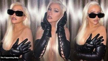 Christina Aguilera Flaunts Her Sexy Boobs in a New Topless Shoot on justmyfans.pics