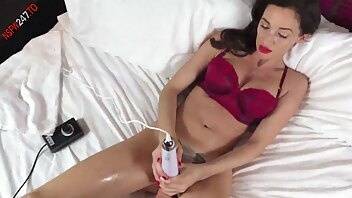 Georgie Darby penetrated by fuck machine while a vibrator teases her clit onlyfans porn videos on justmyfans.pics