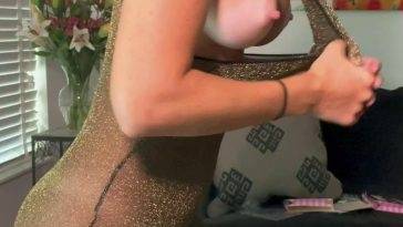 Vicky Stark Nude Glittery Outfit Try On  Video  on justmyfans.pics