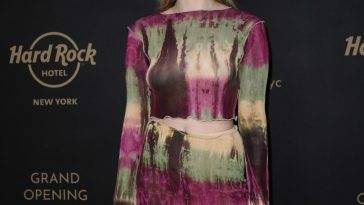 Paris Jackson Poses in a See-Through Dress at the Grand Opening of Hard Rock Hotel Times Square on justmyfans.pics