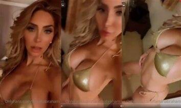 Farrah Abraham Topless Golden Bikini Video  on justmyfans.pics