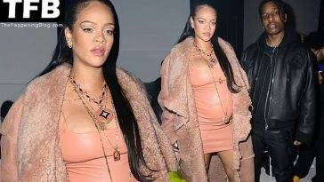 Rihanna Flaunts Her Sexy Boobs in Paris on justmyfans.pics