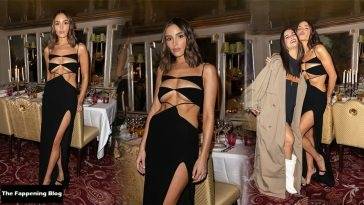 Olivia Culpo Looks Hot in a Sexy Dress at the Monot Event in Paris on justmyfans.pics