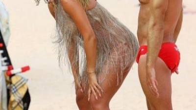 Rita Ora Looks Sensational as She Channels Baywatch in a Beautiful Dress on Sydney Beach on justmyfans.pics