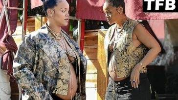 Rihanna Bares Her Sexy Boobs & Baby Bump For Lunch in Beverly Hills on justmyfans.pics