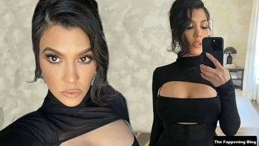 Kourtney Kardashian Shows Off Her Sexy Tits & Legs - fapfappy.com