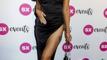 AJ Bunker Flaunts Her Sexy Legs & Boobs at the SX Events Lanch Party in Marylebone on justmyfans.pics
