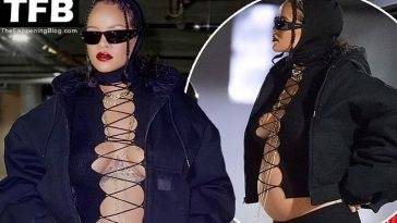 Braless Rihanna Flaunts Her Baby Bump in LA on justmyfans.pics