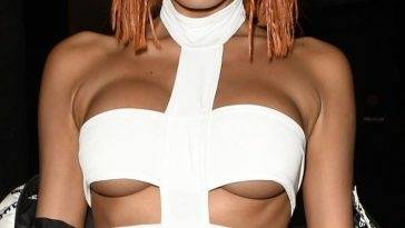 ZaraLena Jackson Shows Off Her Sexy Tits as Leeloo at the Nuage Halloween Party (20 Photos + Video) on justmyfans.pics