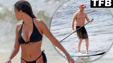 Vincent Cassel & Tina Kunakey Enjoy a Day on the Beach in Ipanema on justmyfans.pics