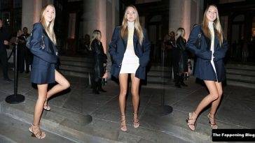Lila Moss Shows Off Her Slender Legs in London on justmyfans.pics