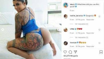 KKVSH Tatted Ebony Whore Teasing Ass OnlyFans Insta Leaked Videos on justmyfans.pics