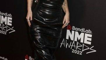 Lottie Moss Looks Hot in a Leather Dress at the NME Awards on justmyfans.pics