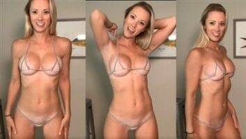 Vicky Stark Micro Bikini Try On Nude Video Leaked on justmyfans.pics