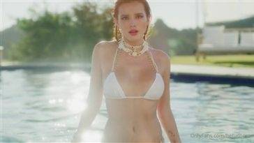 Bella Thorne Nude Pool White Bikini Video Leaked on justmyfans.pics
