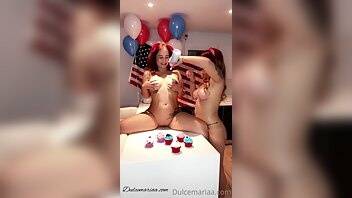 DulceMariaa - Messy 4th Of July With A Friend on justmyfans.pics
