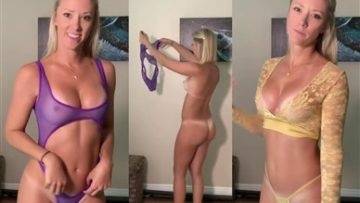 Vicky Stark Nude Sheer Lingerie Try On Video Leaked on justmyfans.pics